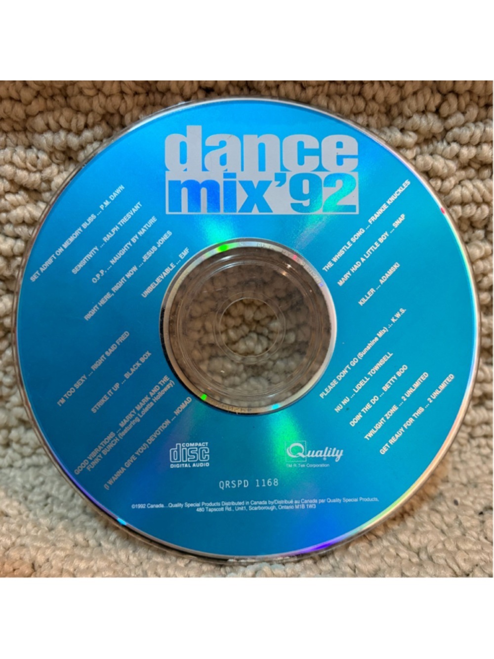 Dance Mix '92 Music CD Album